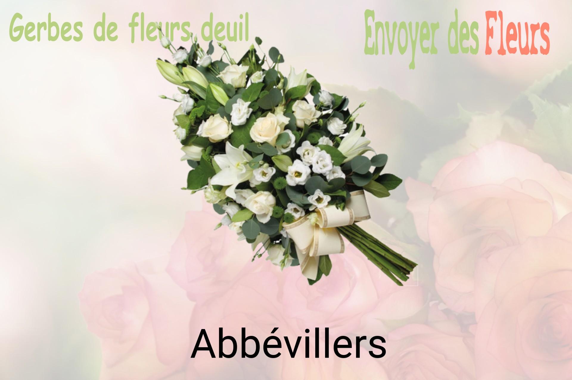 Gerbe de fleurs de deuil livrée à Abbévillers